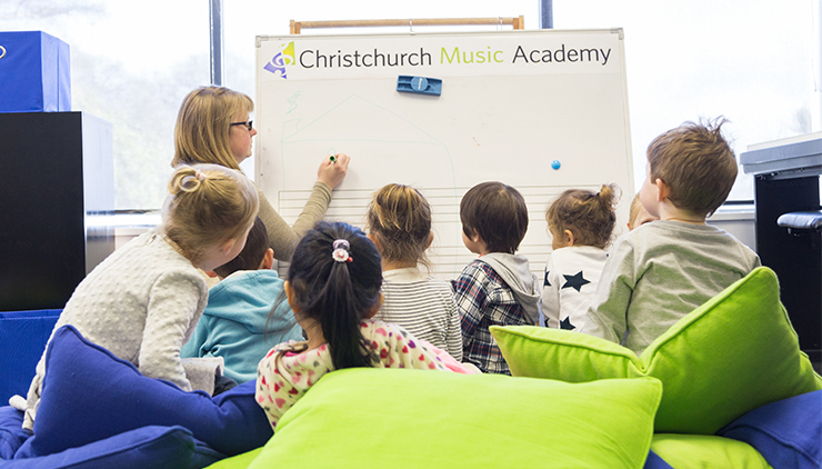 *Welcome to Christchurch Music Academy*

Christchurch Music Academy specializes in music tuition for children of all ages – offering an innovative and intrinsically musical approach to music education based on a unique *listen-sing-play-read-write* philosophy which accelerates learning.

With classes for children as young as 2 years, our revolutionary and FUN teaching method is a unique & successful programme, backed by internationally acclaimed Encore Music Education courses.